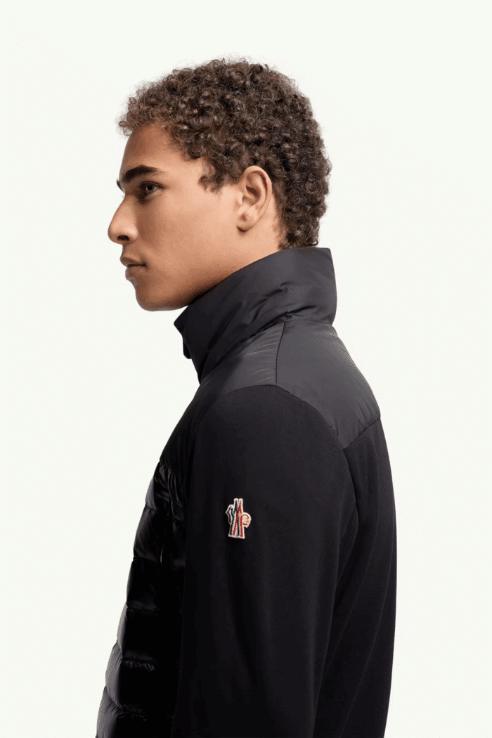 Cardigan Matelassé Noir Ligne Grenoble