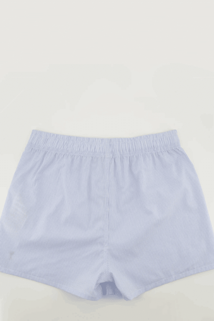 Boxer Rayé Ciel Cœur Noir