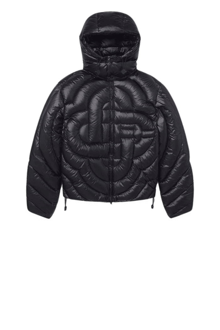 Doudoune Monogrammé Nylon Noir
