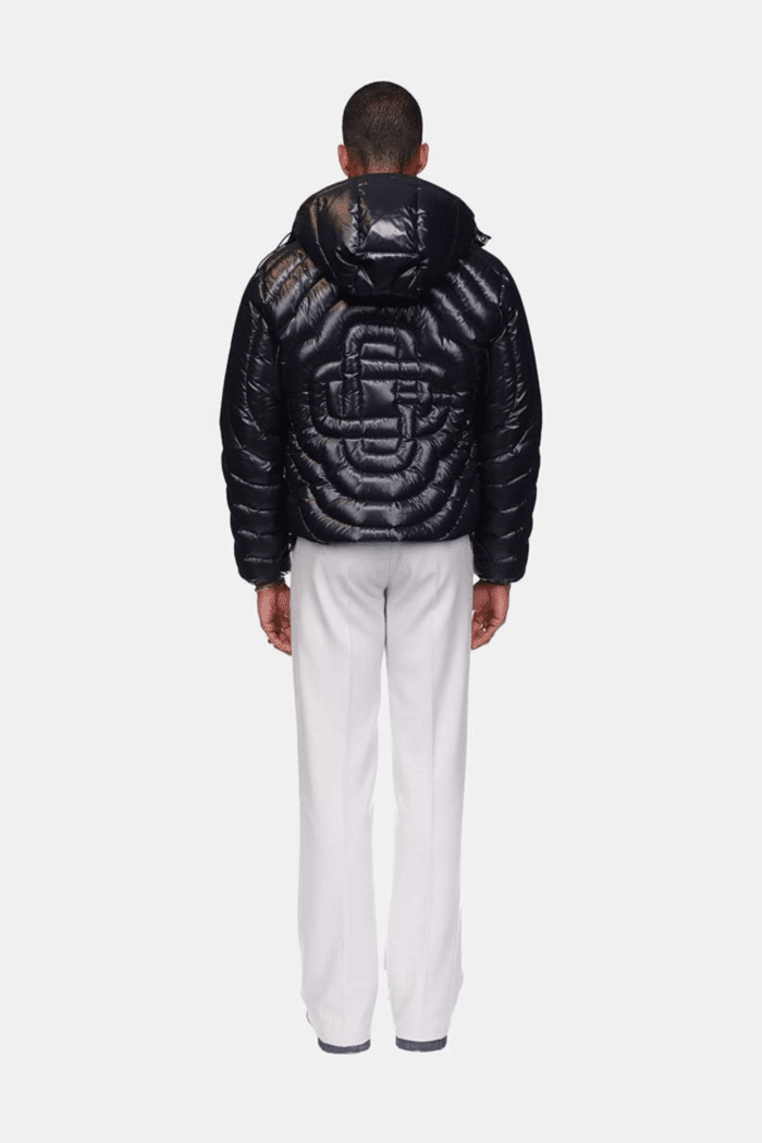 Doudoune Monogrammé Nylon Noir