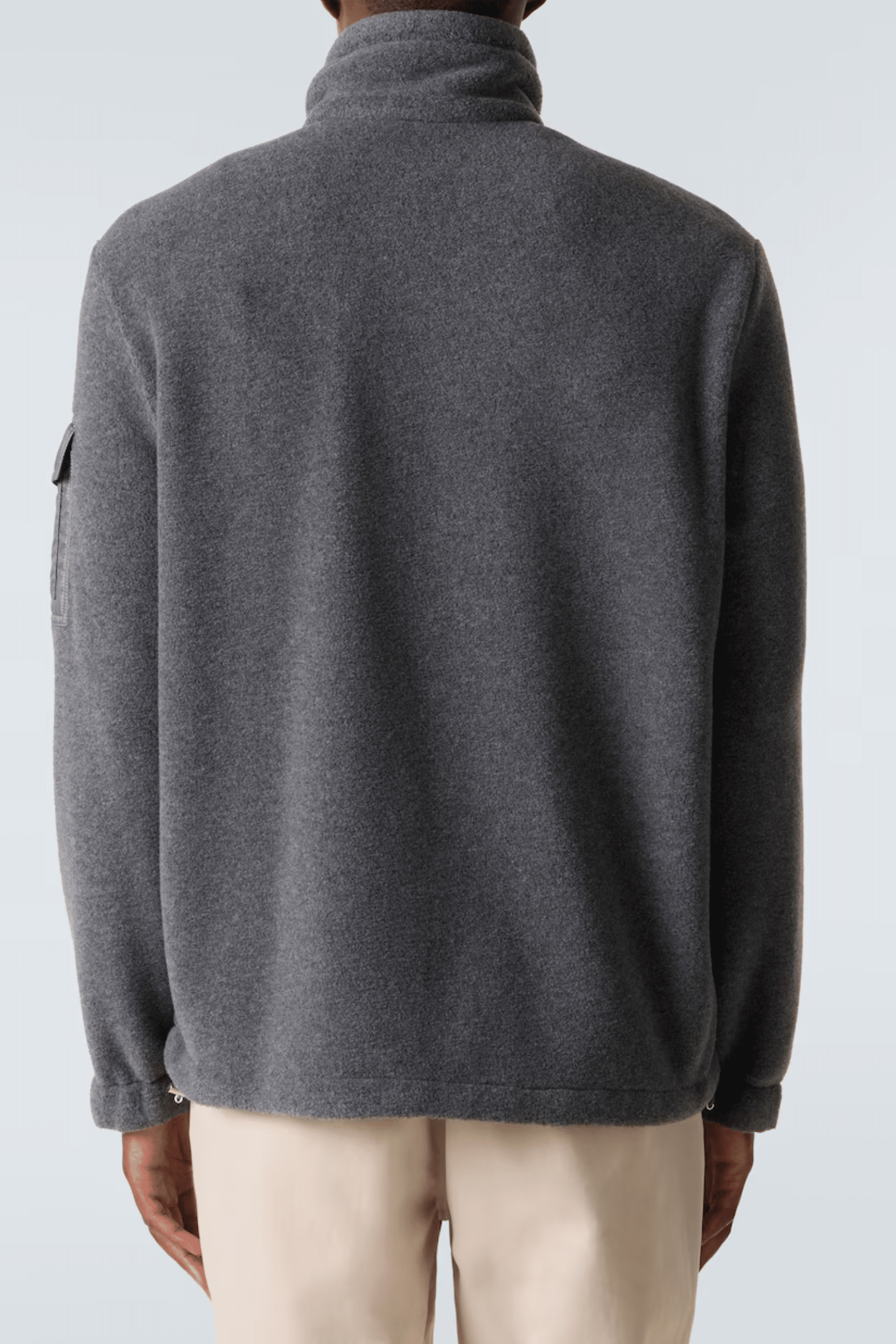 Cardigan Polaire Zippé Gris