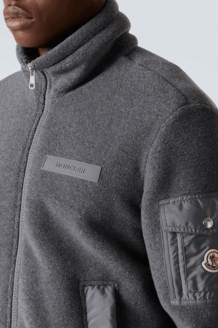 Cardigan Polaire Zippé Gris