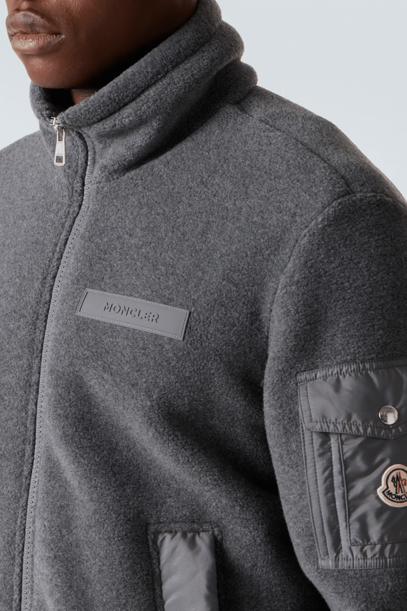 Cardigan Polaire Zippé Gris