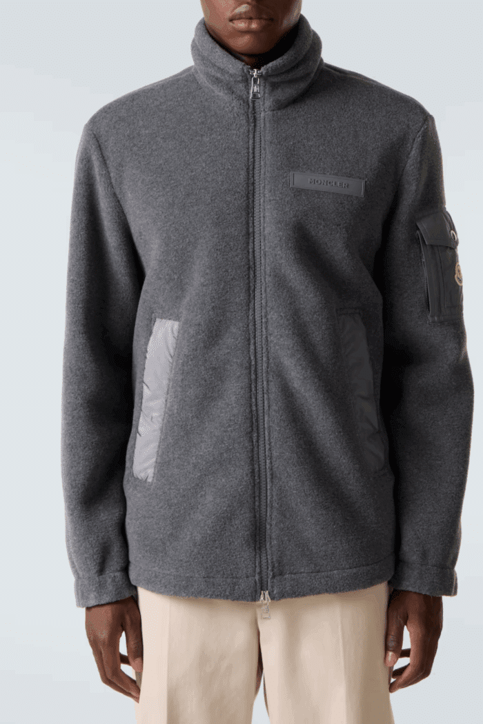 Cardigan Polaire Zippé Gris