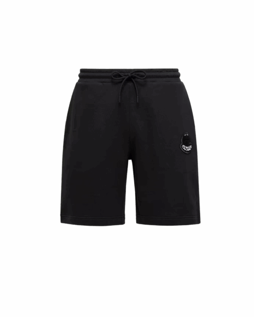 Short molleton noir logo