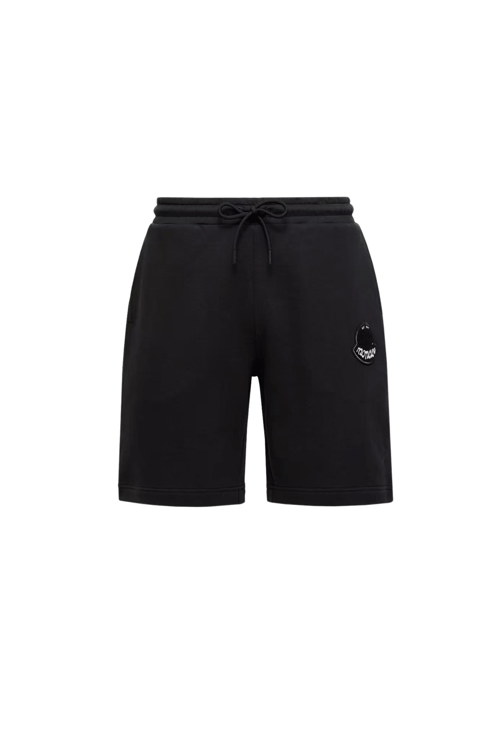 Short molleton noir logo