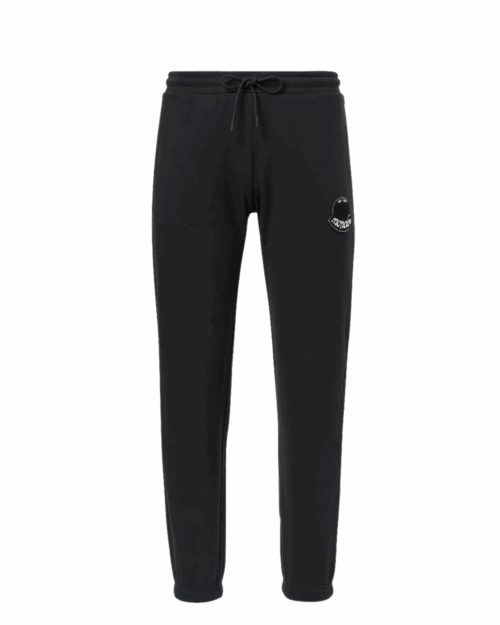 Jogging En Molleton Noir Logo