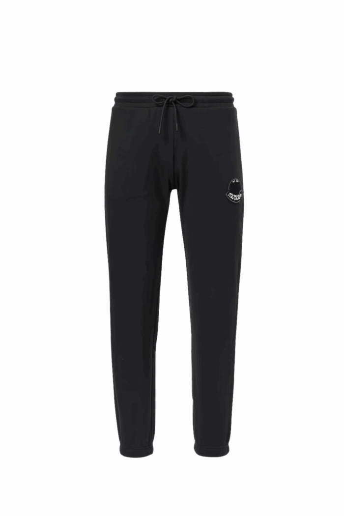 Jogging En Molleton Noir Logo