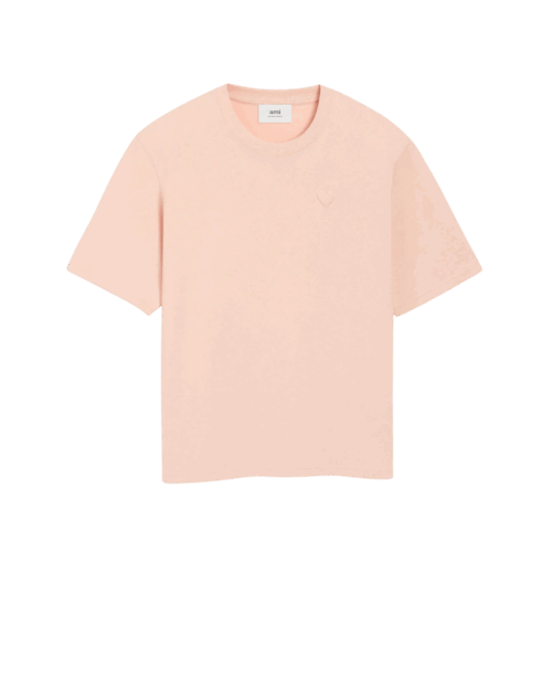 Tee-Shirt Poudre Cœur Embossé Ton sur Ton