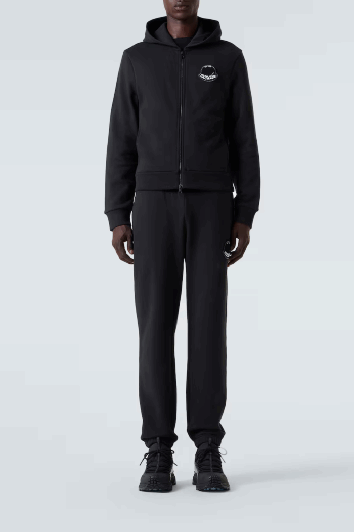 Jogging En Molleton Noir Logo – Image 4