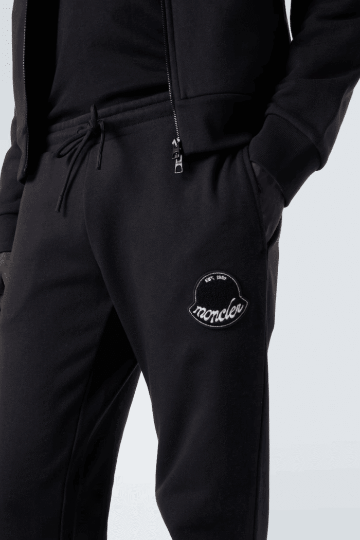 Jogging En Molleton Noir Logo – Image 3