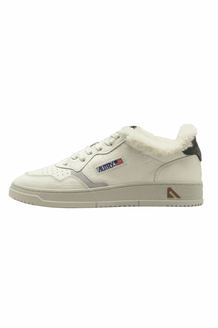 Sneakers Medalist Cuir Blanc Vert