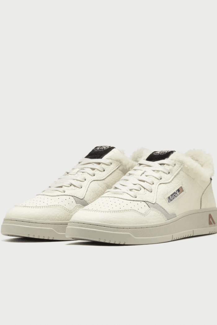 Sneakers Medalist Cuir Blanc Vert
