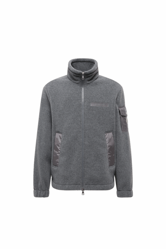 Cardigan Polaire Zippé Gris