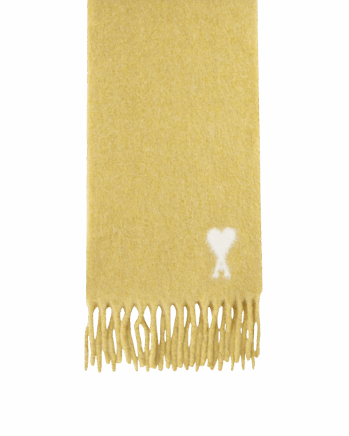 Écharpe Oversize Anis Cœur Écru