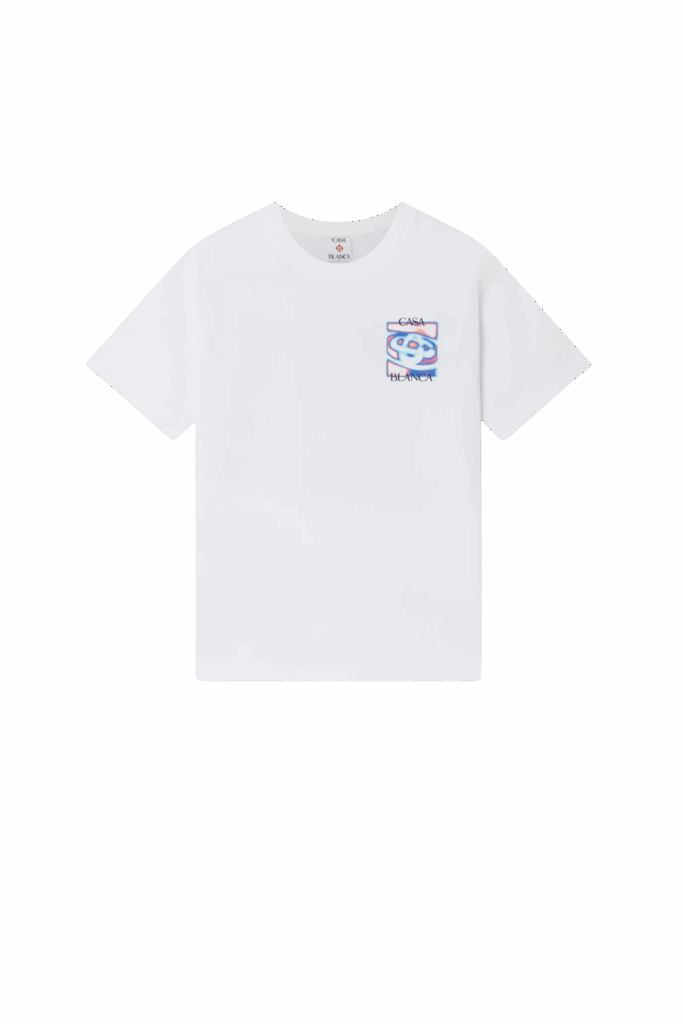 Tee-Shirt Logo Carte Thermique Blanc