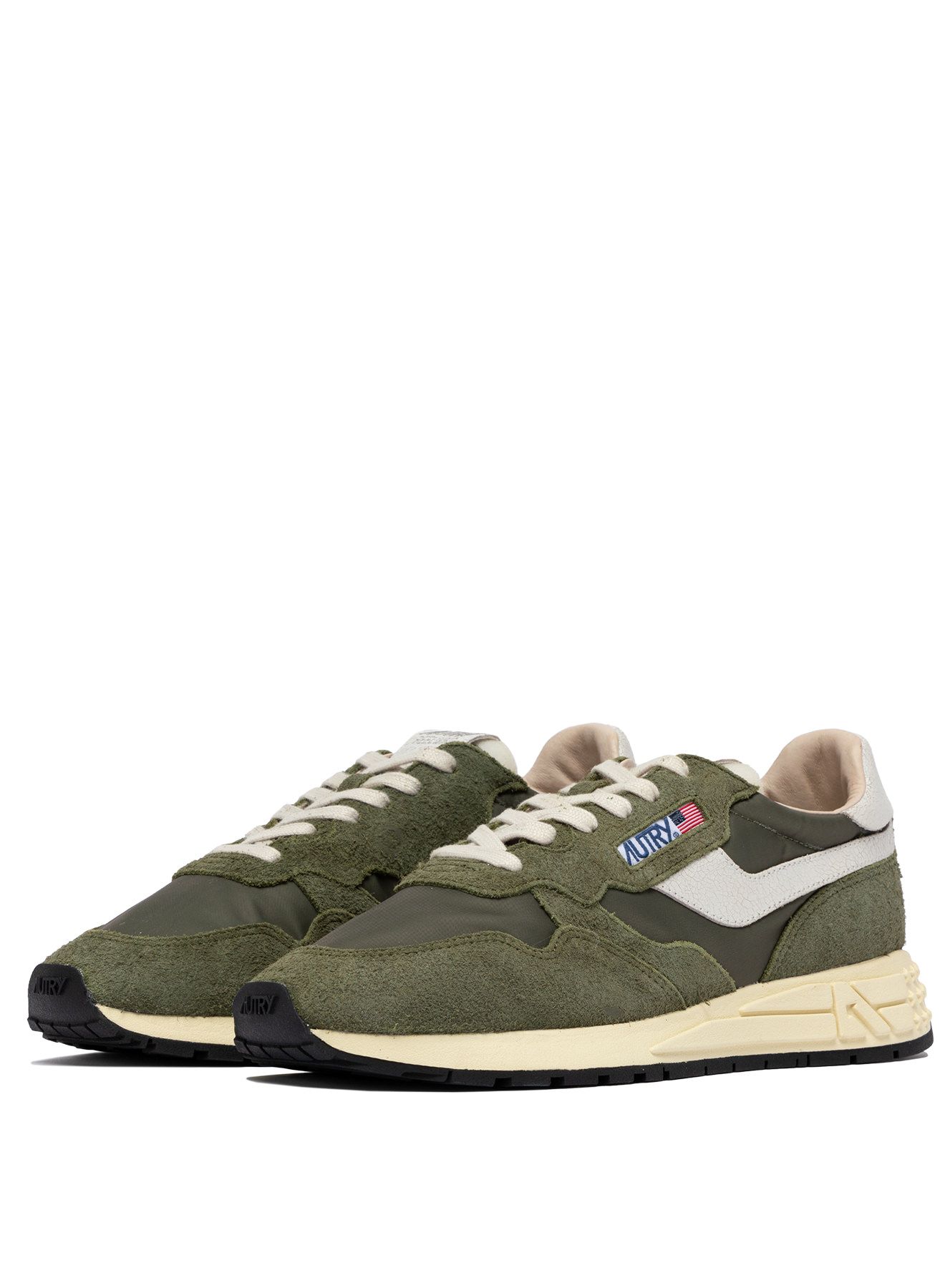 Sneakers Reelwind Daim et Nylon Sauge