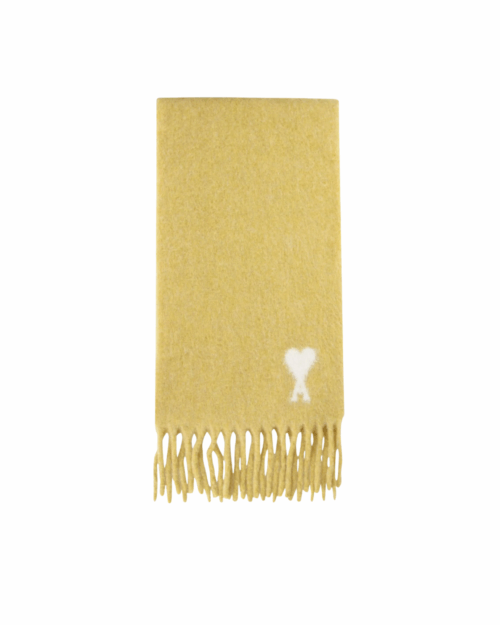 Écharpe Oversize Anis Cœur Écru