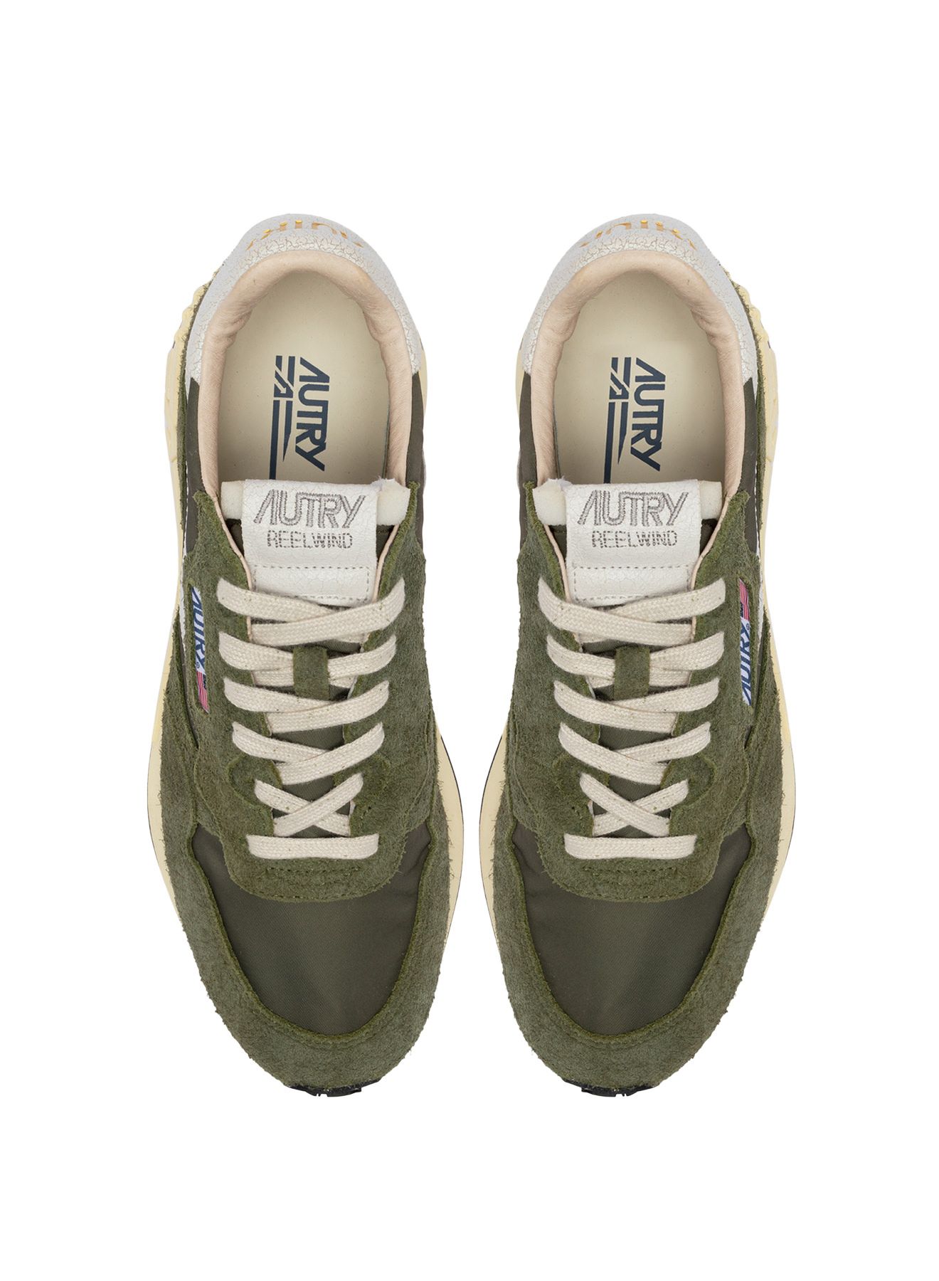 Sneakers Reelwind Daim et Nylon Sauge