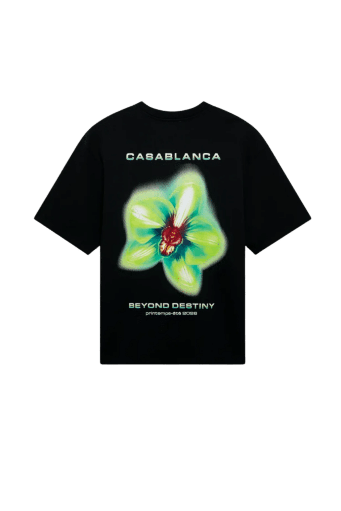 Tee-Shirt Glitch Orchid Coton Noir