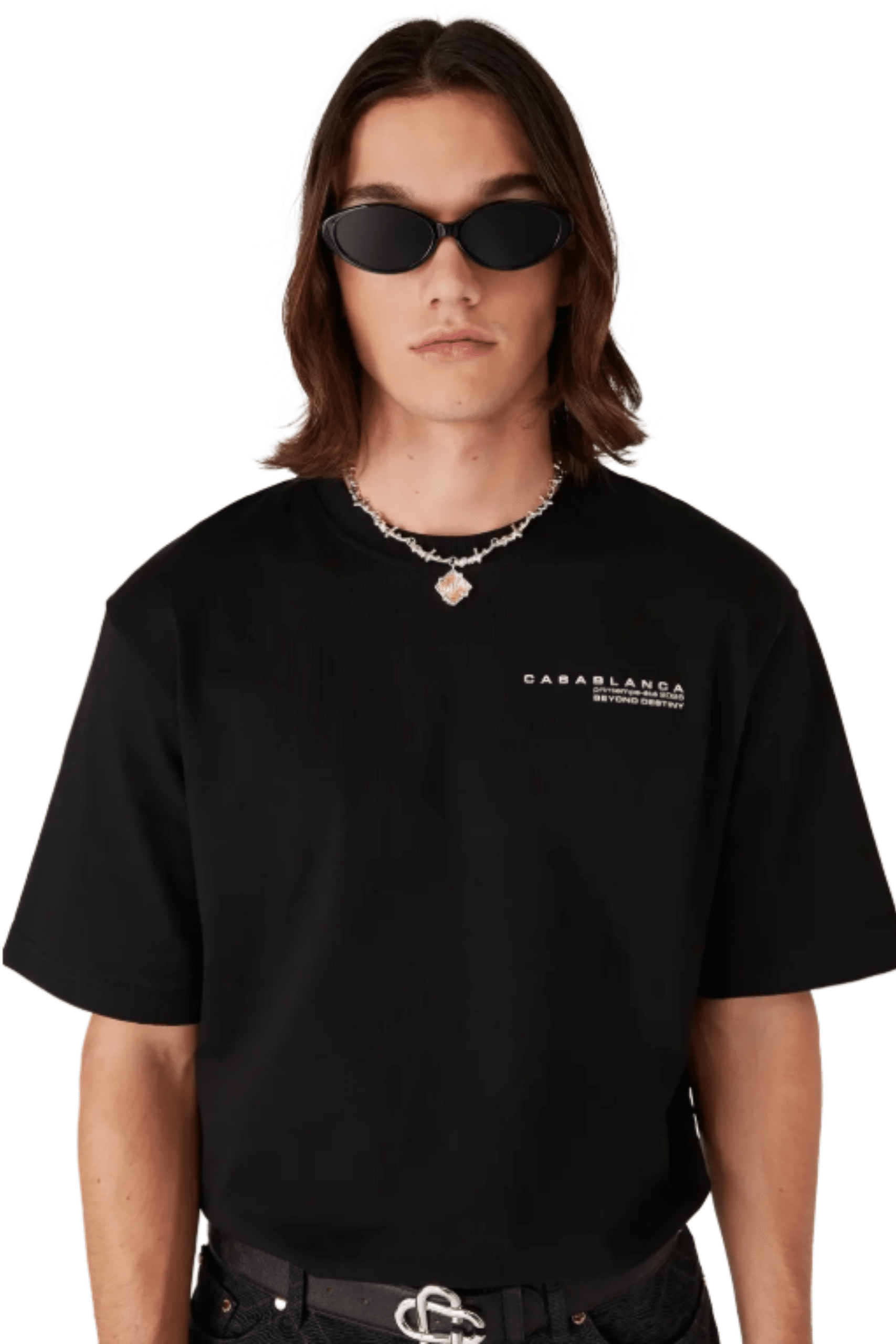 Tee-Shirt Glitch Orchid Coton Noir