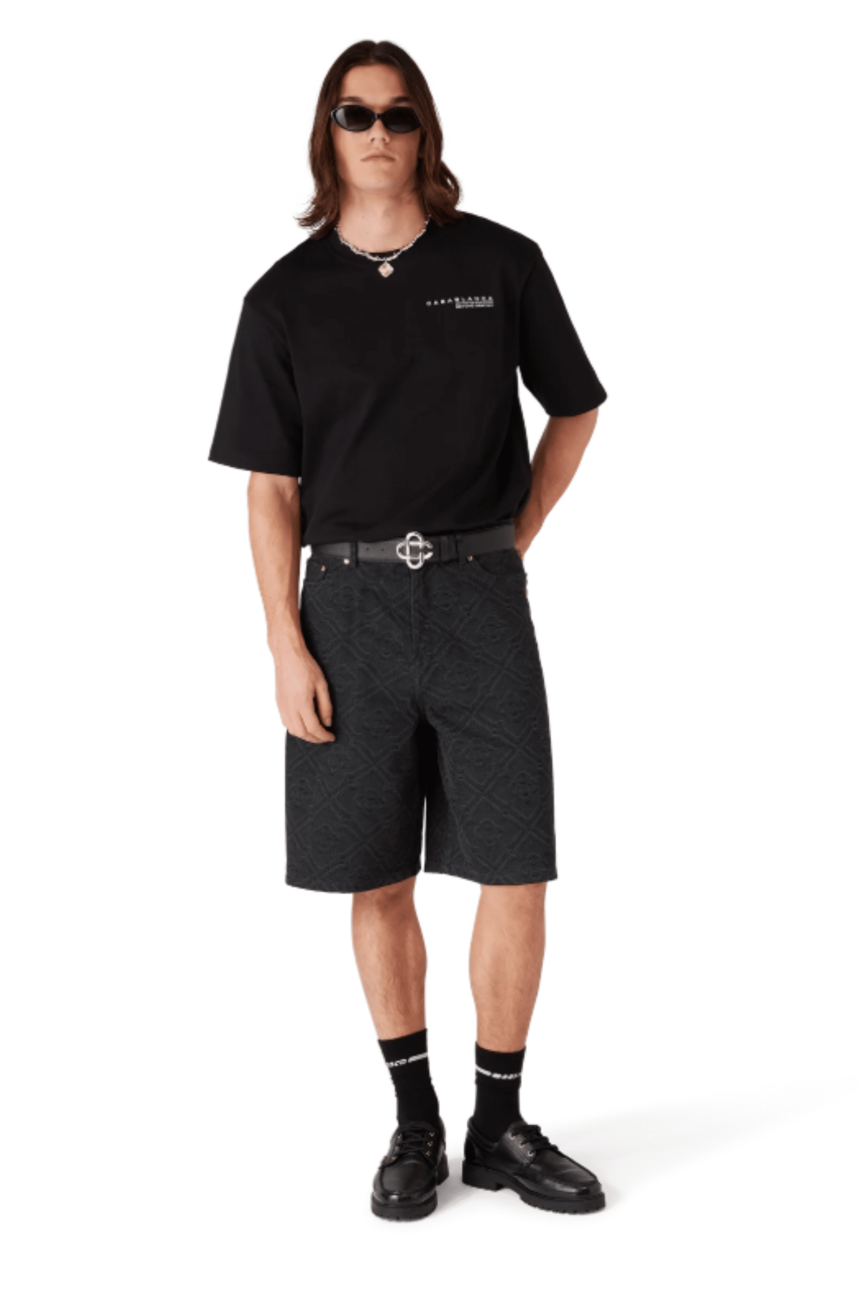 Tee-Shirt Glitch Orchid Coton Noir