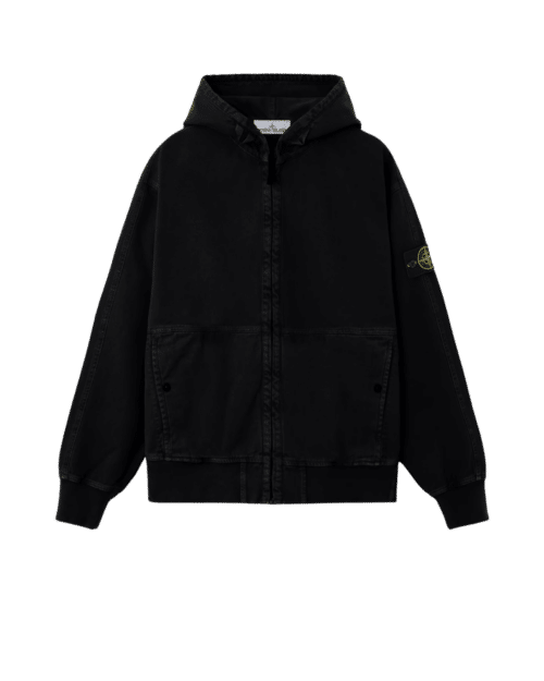 Hoodie Zippé Coton bio Noir