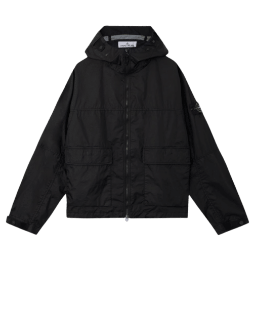 Blouson à Capuche Nylon Noir