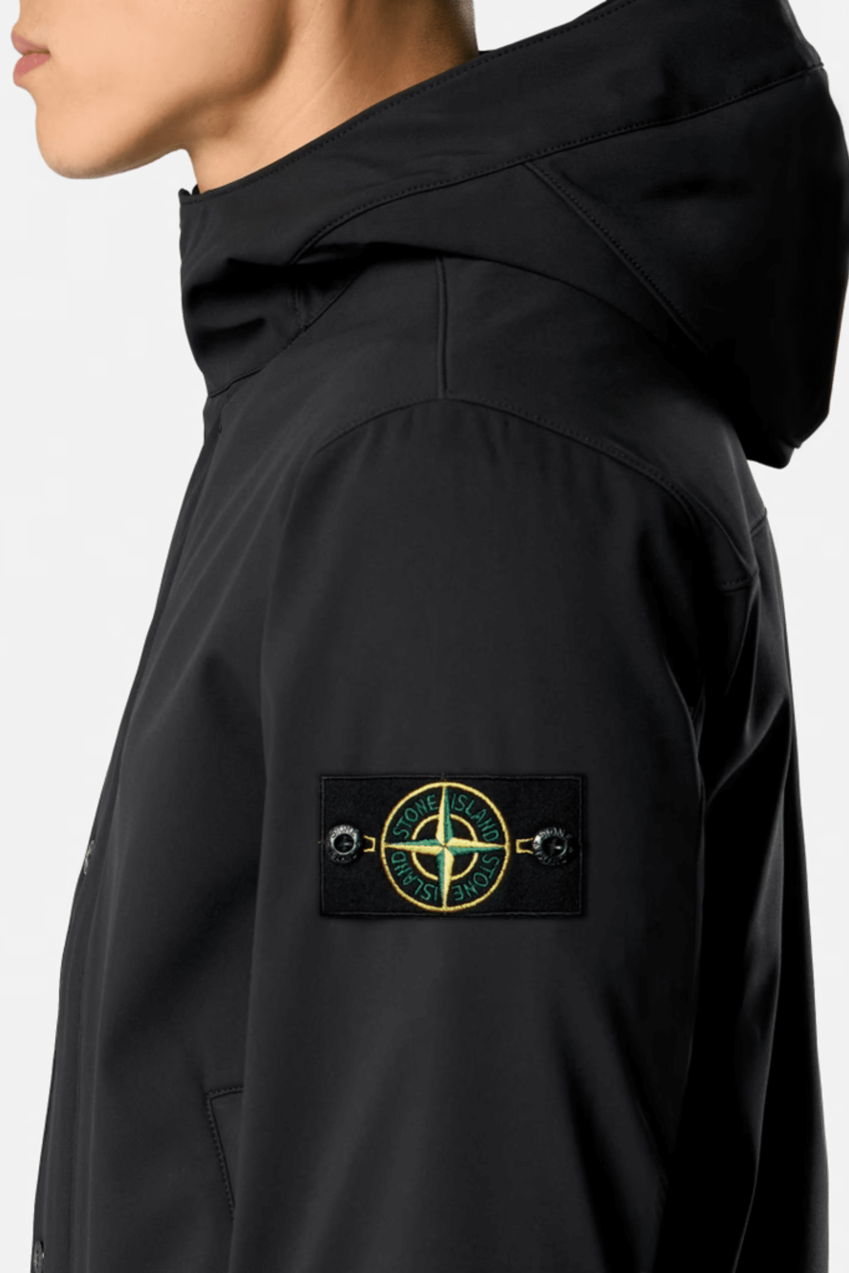 Blouson Capuche Polyester Noir