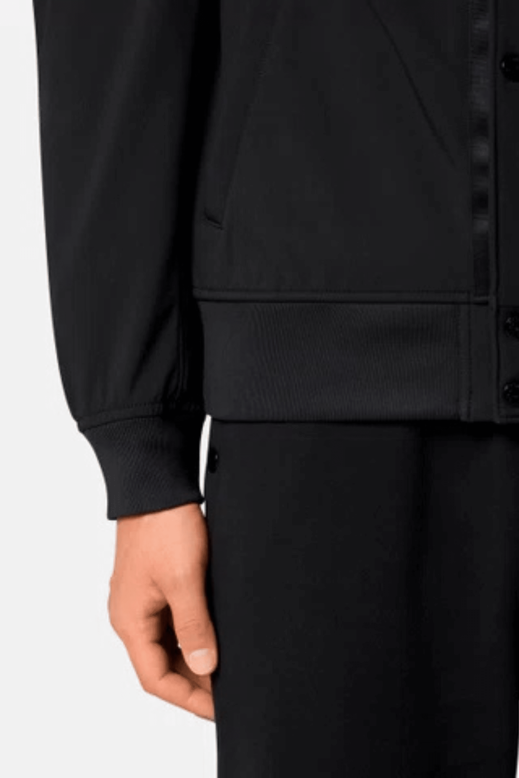 Blouson Capuche Polyester Noir