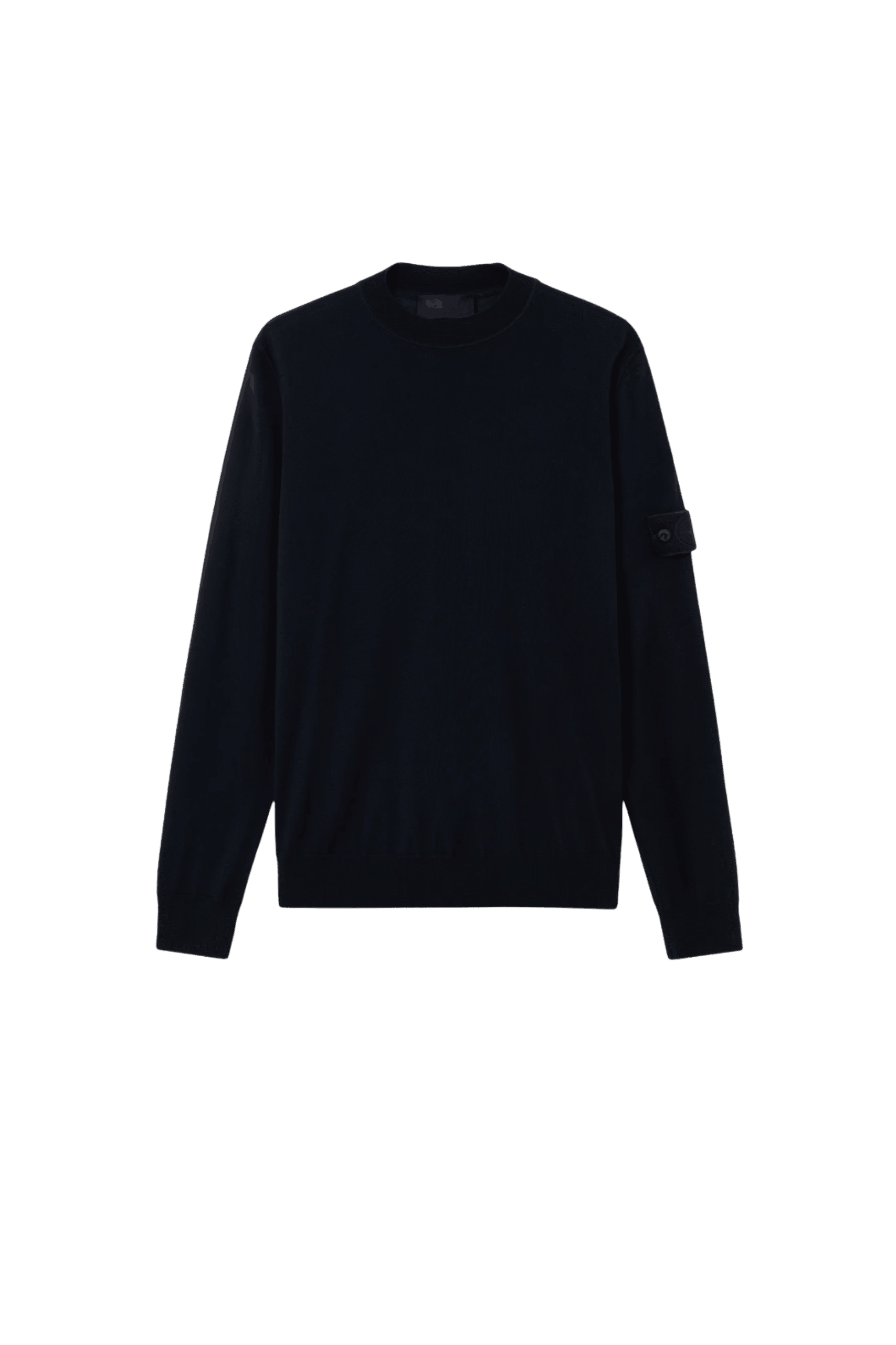 Pull Ghost Col Rond Laine Marine