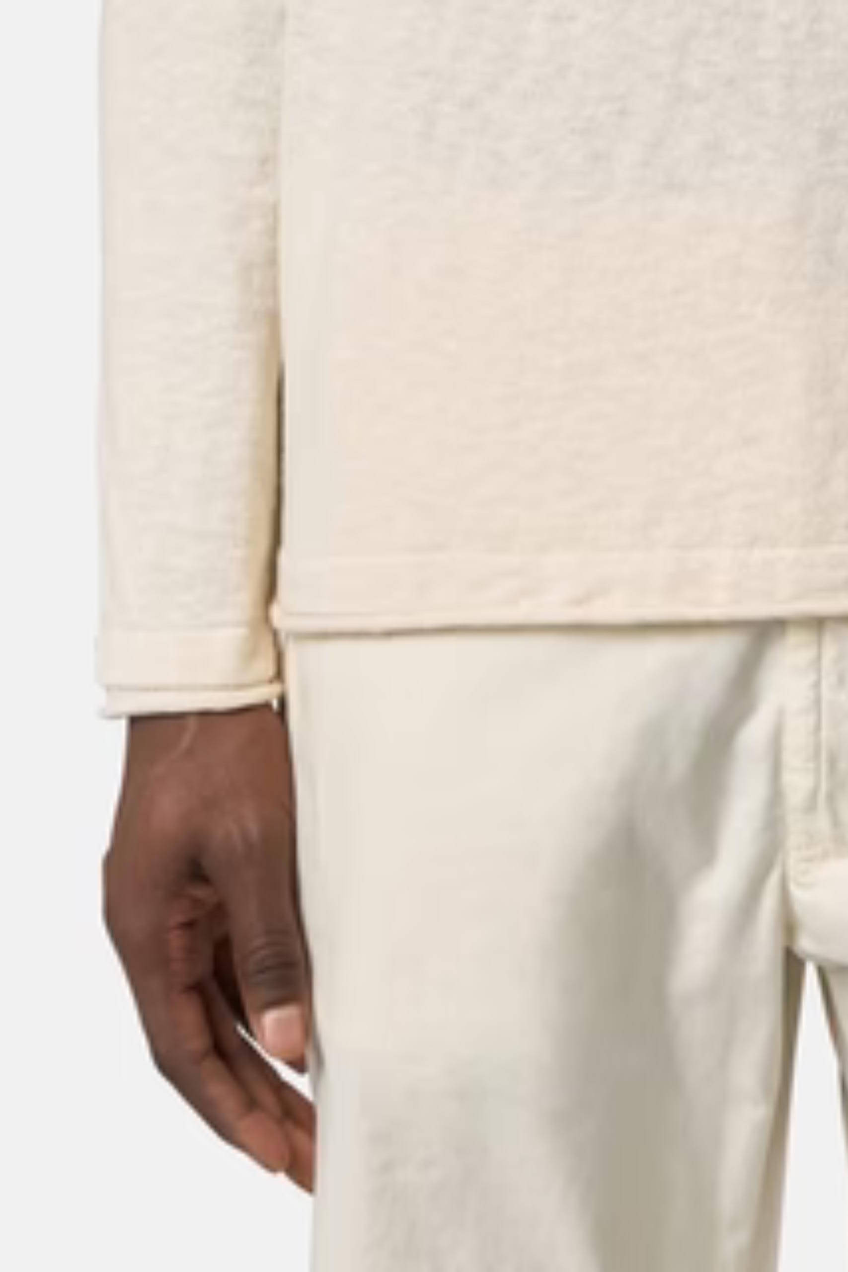 Pull Coton Nylon Ivoire