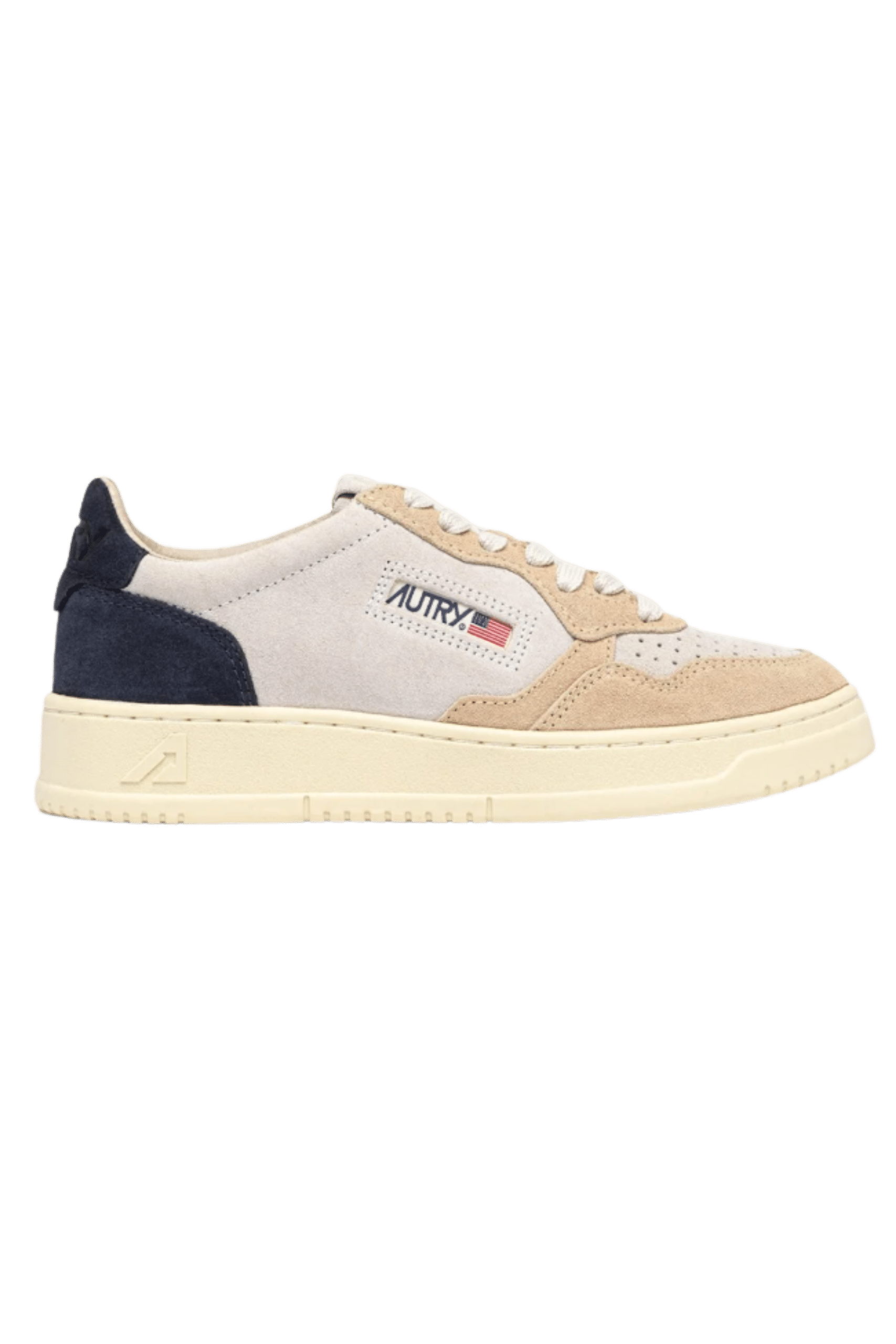 Sneakers Medalist Daim Blanc Sable Bleu