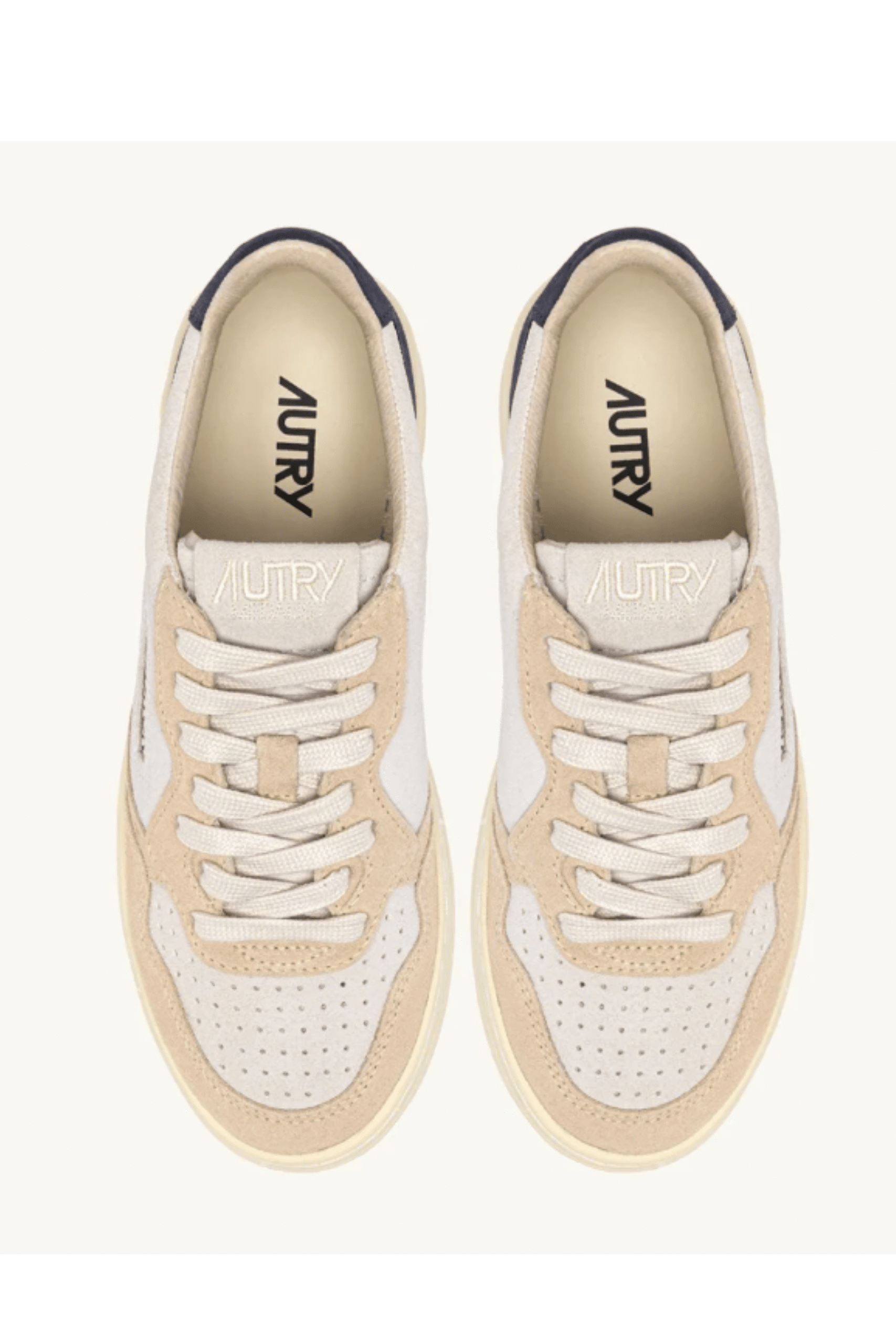 Sneakers Medalist Daim Blanc Sable Bleu