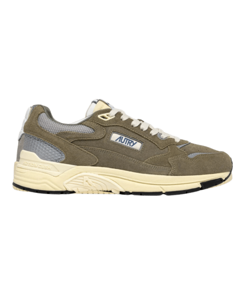 Sneakers Hyperway Maille Daim Thym Argent