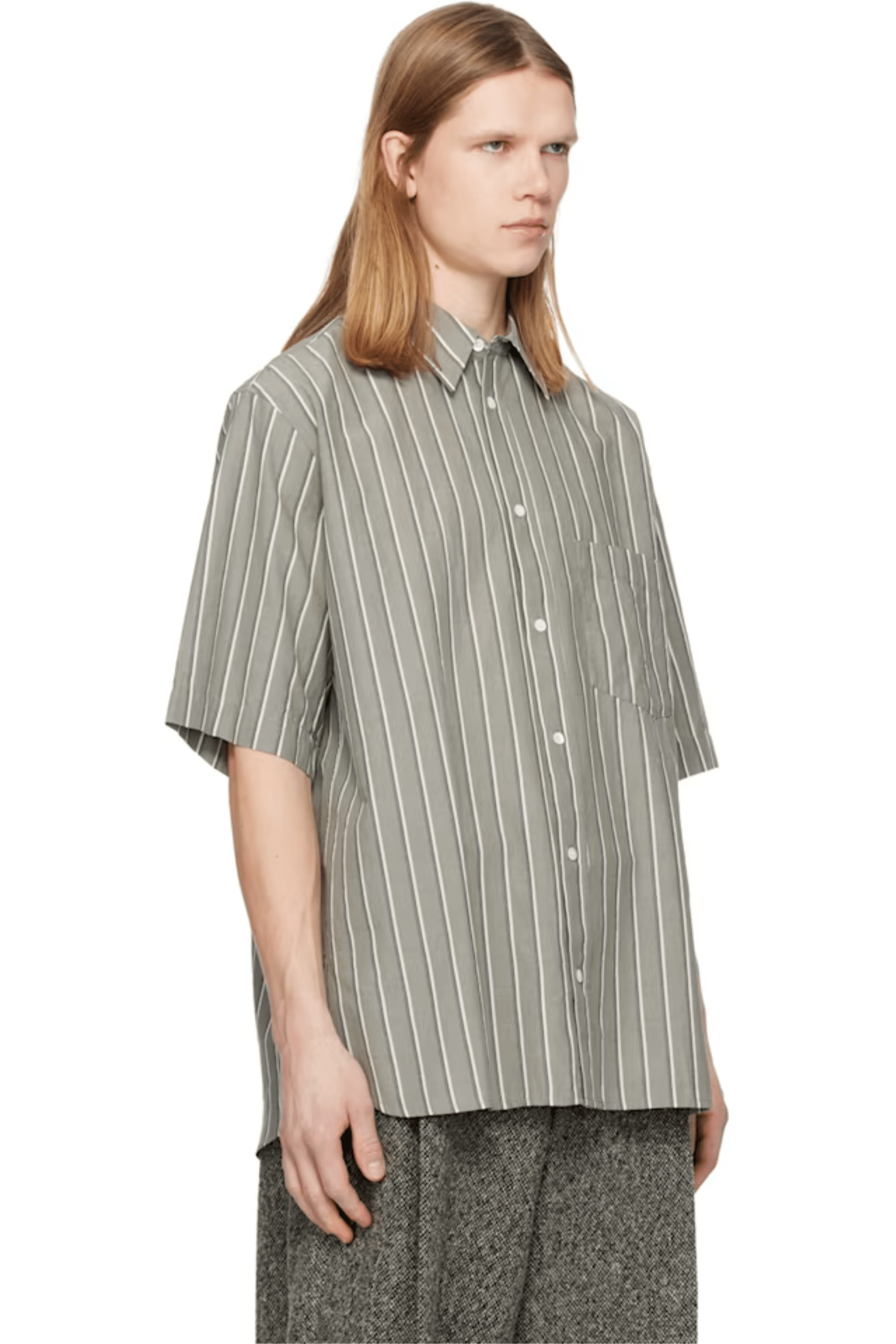 Chemise Coton Labilio Greyish Green