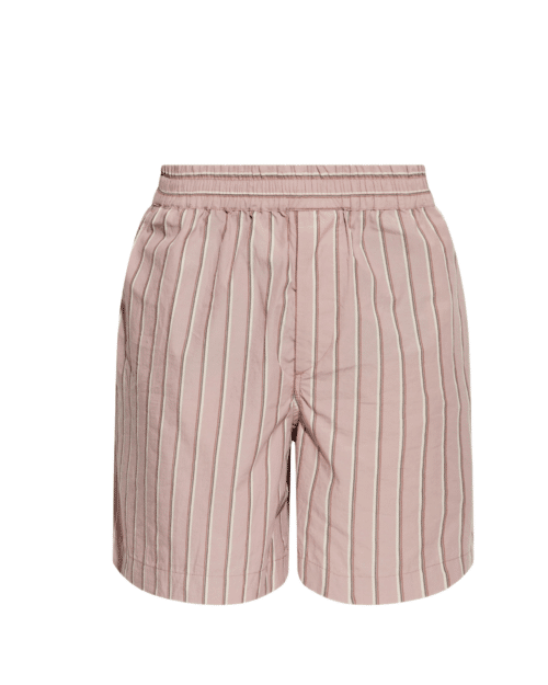Short Coton Vataya Rayé Greyish Pink
