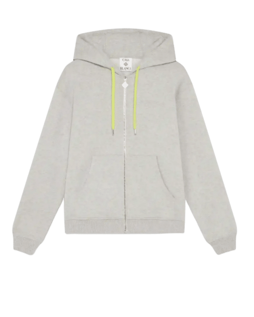 Hoodie Zippé Cachemire Gris