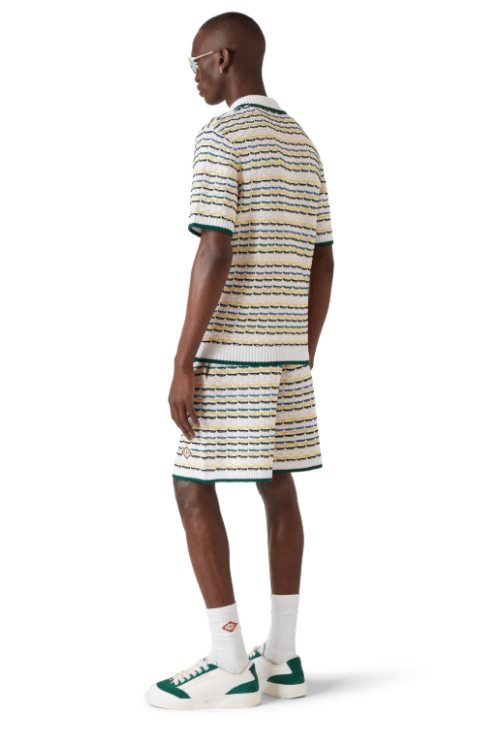 Short Coton Point de Tricot Losange