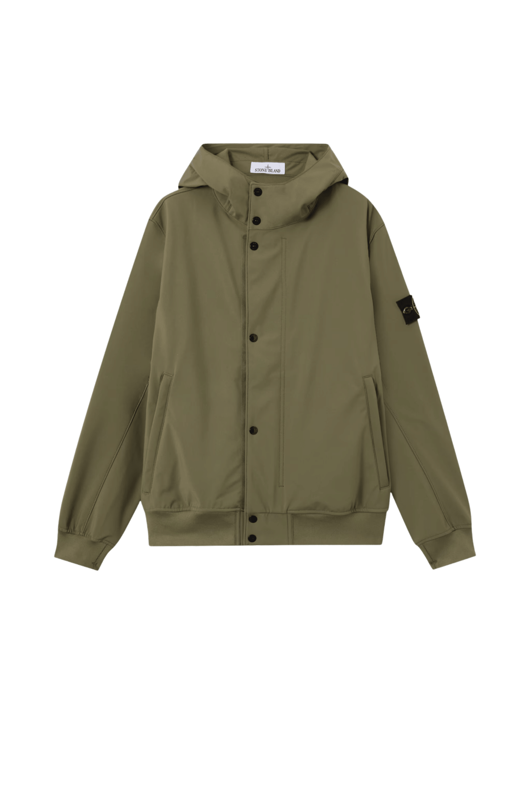 Blouson Capuche Polyester Kaki