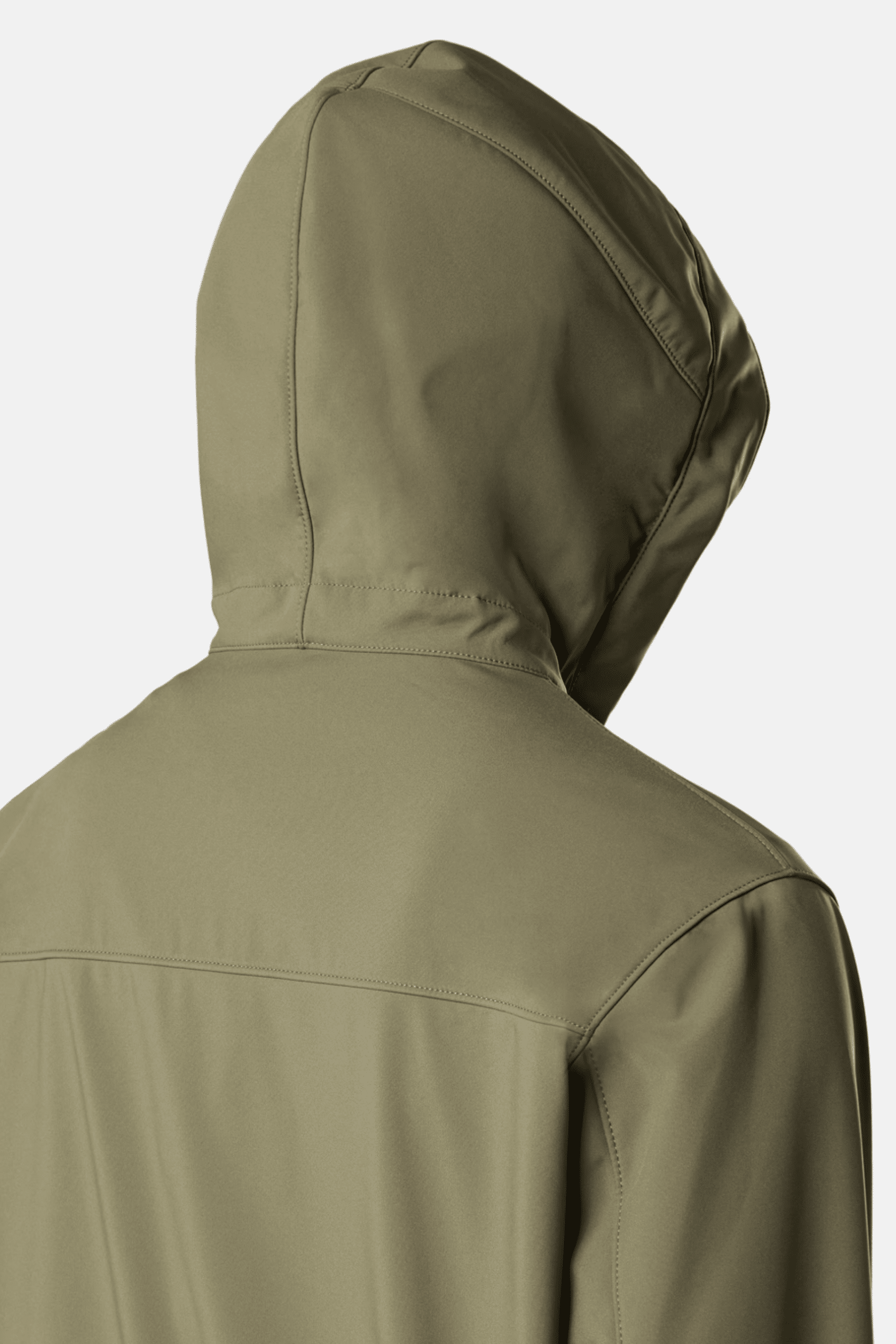 Blouson Capuche Polyester Kaki