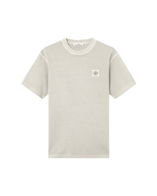 Tee-Shirt Logo Coton Gris Perle