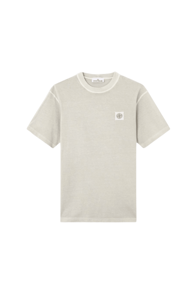 Tee-Shirt Logo Coton Gris Perle