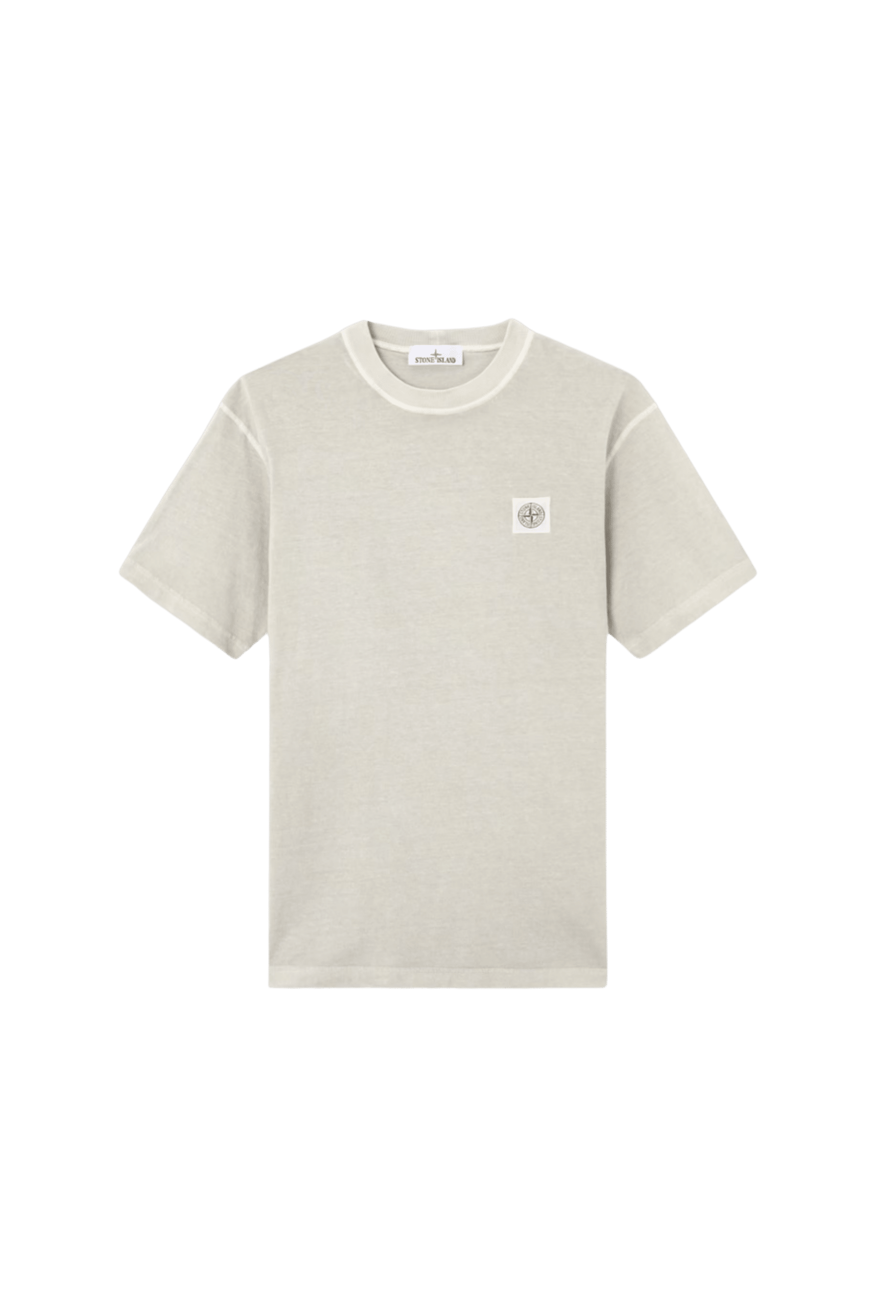 Tee-Shirt Logo Coton Gris Perle