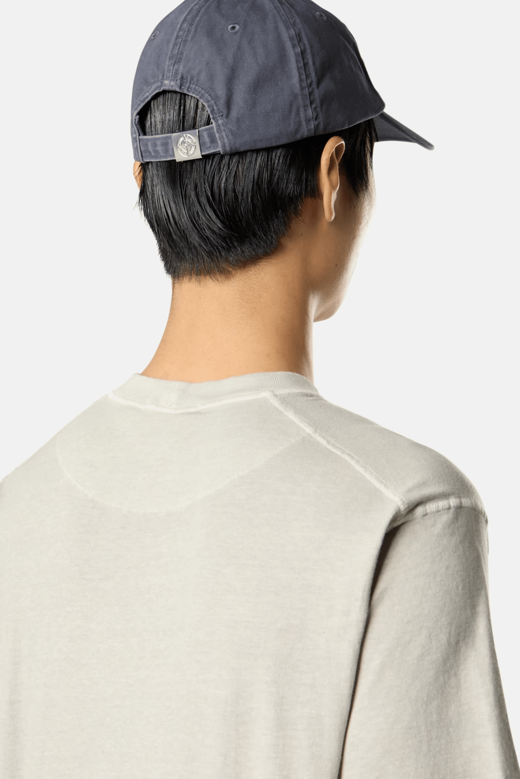 Tee-Shirt Logo Coton Gris Perle