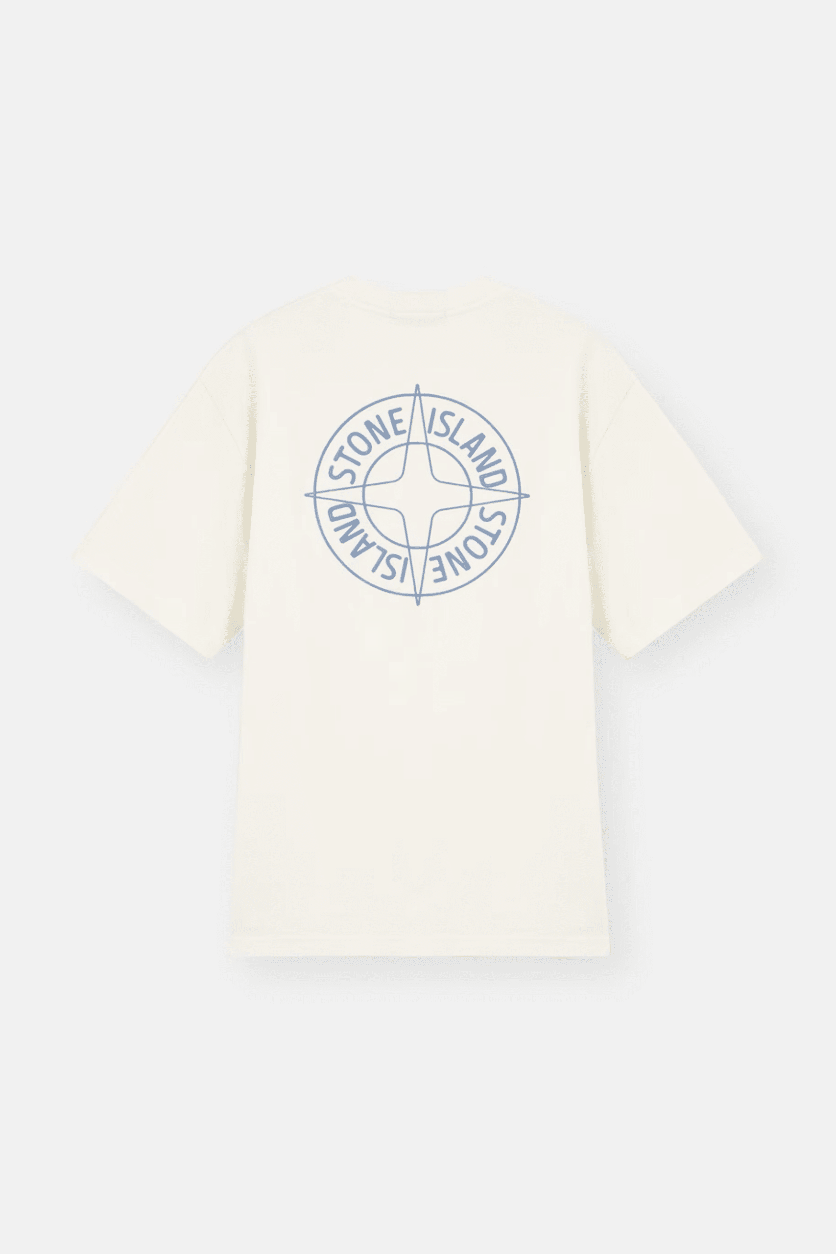 Tee-Shirt Coton Ivoire Logo Imprimé en Relief