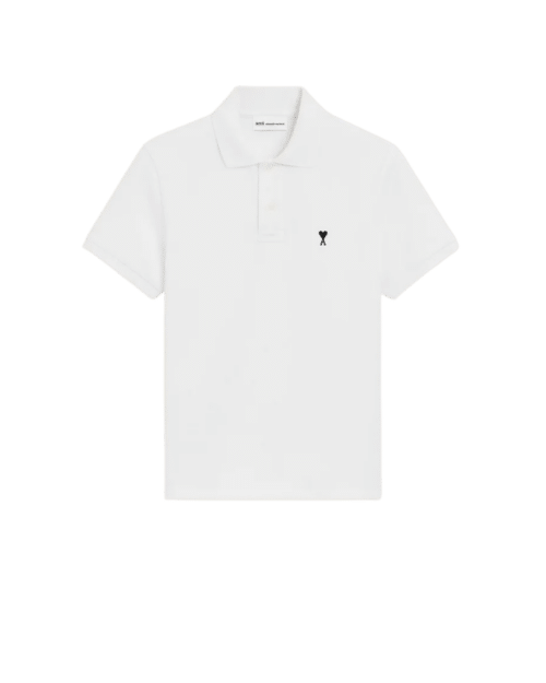 Polo Blanc Cœur Noir
