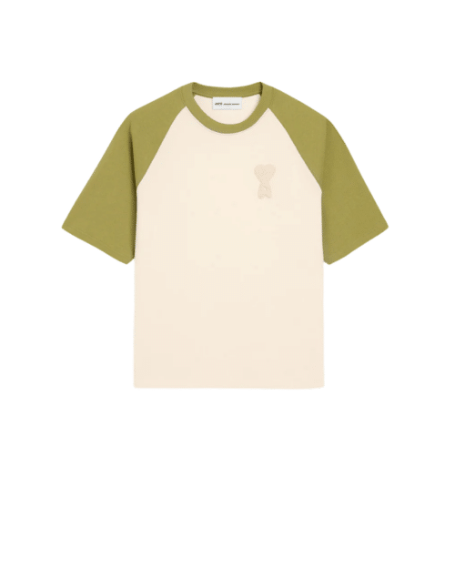 Tee-Shirt Crème Matcha Cœur en Crochet