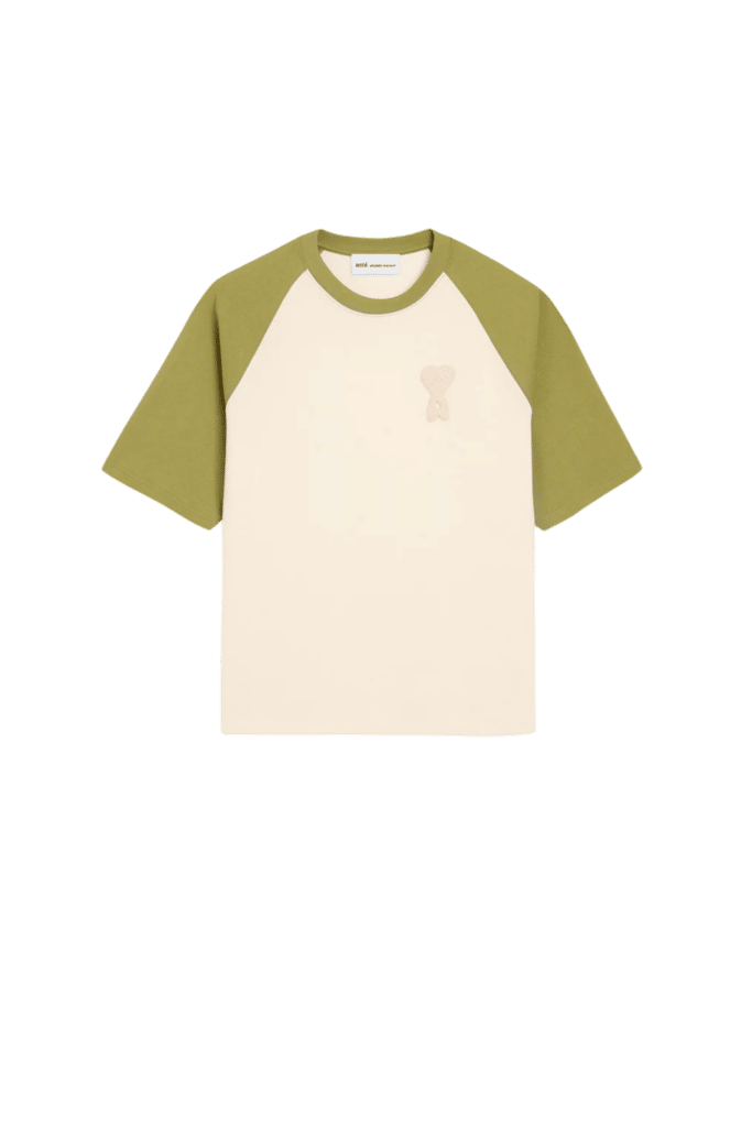 Tee-Shirt Crème Matcha Cœur en Crochet