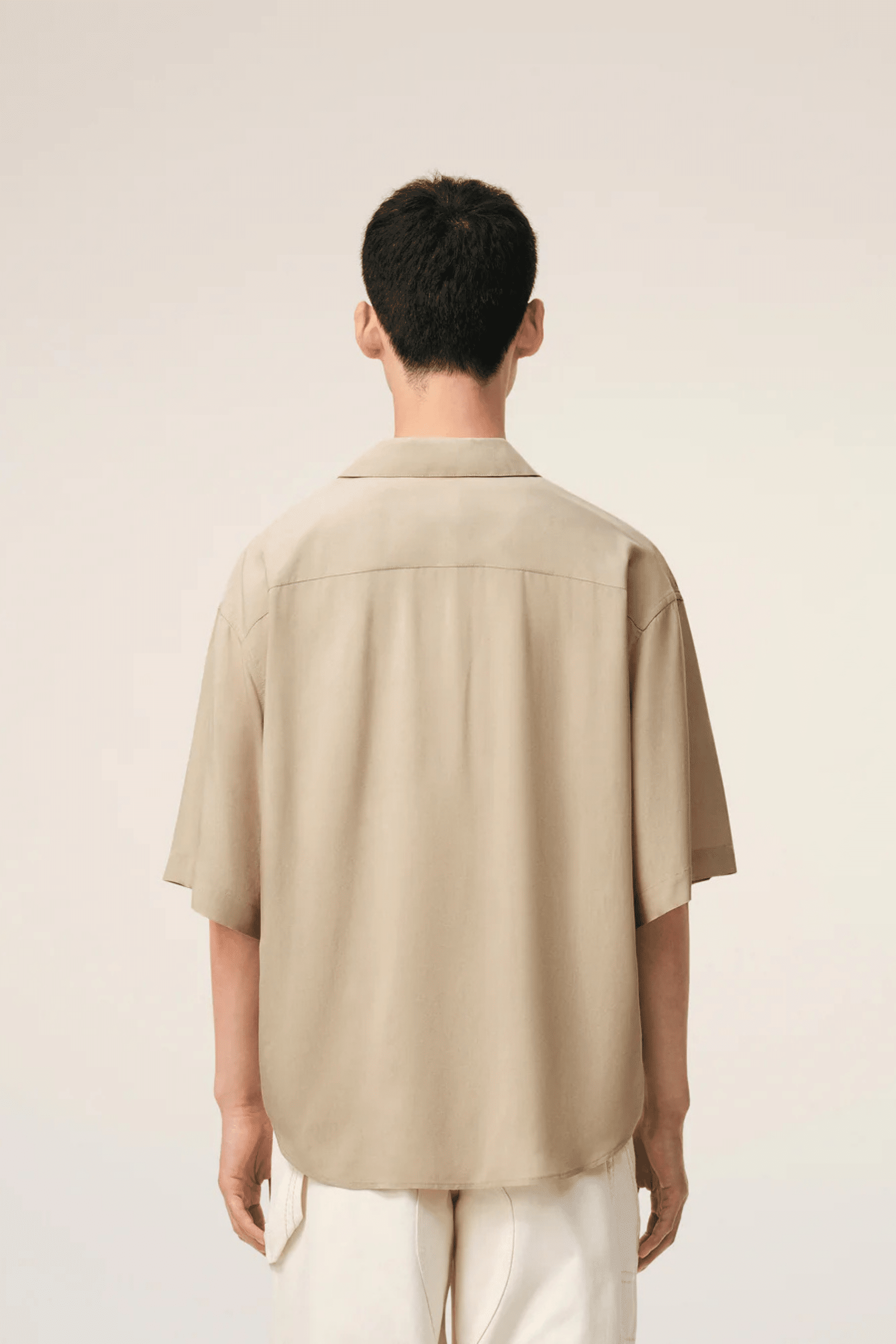 Chemise Boxy Viscose Café Crème